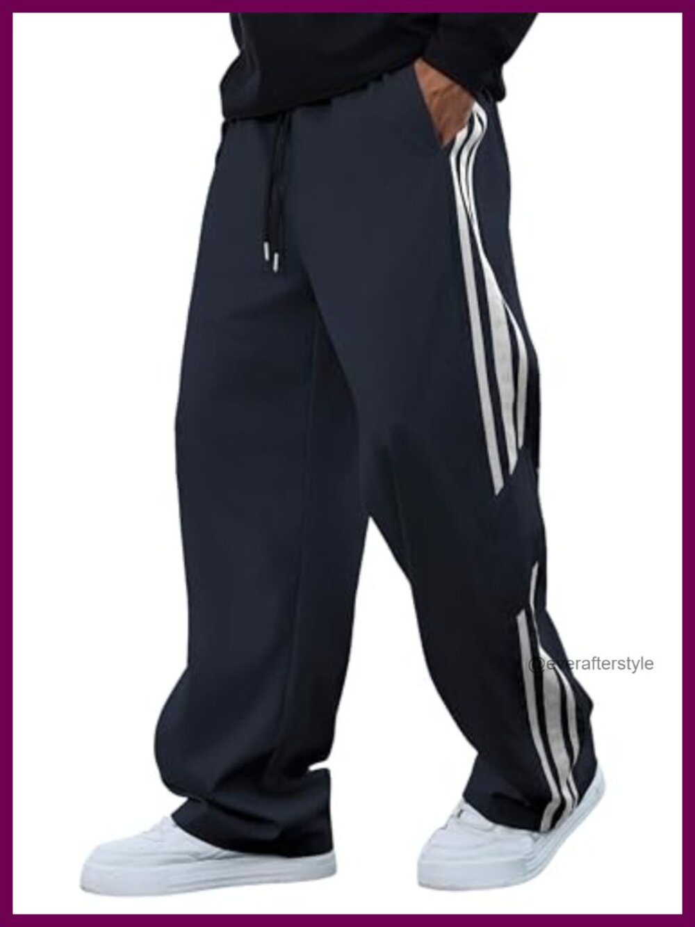 Men's Baggy Wide Leg Sweatpants Y2K Drawstring Joggers Track Pants